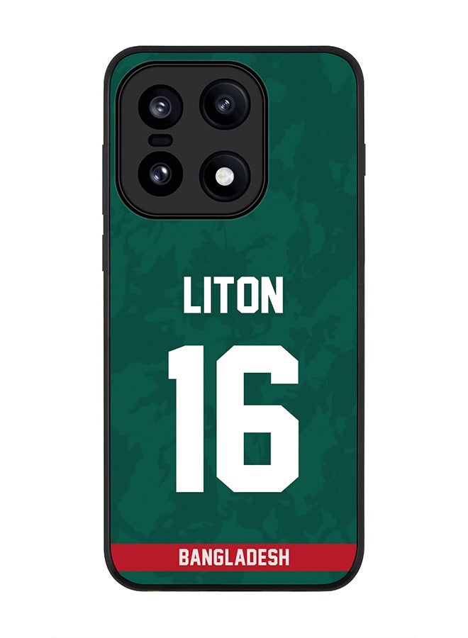 Stylizedd For OnePlus 15 Case,Slim fit Camera Protection, Shockproof Thin Phone cover  - Bangladesh Liton Das, Jersey No 16 - Image 1